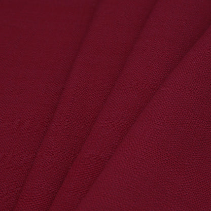Spanish Red Textured Polyester Blended Woven Folded