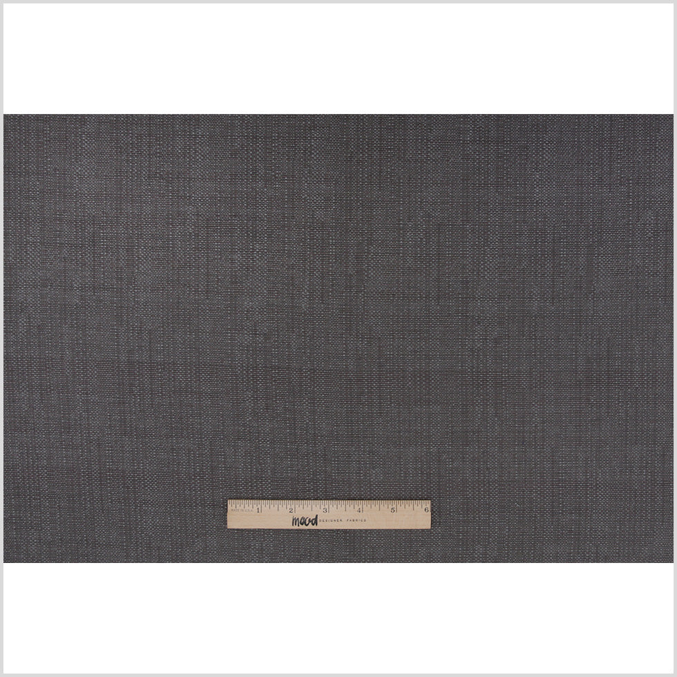 Spanish Charcoal Textured Polyester Blended Woven - Full