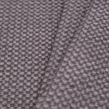 Light Gray Novelty Basketweave Upholstery Fabric - Folded