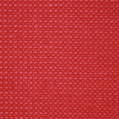 Tomato Red Novelty Basketweave Upholstery Fabric - Detail