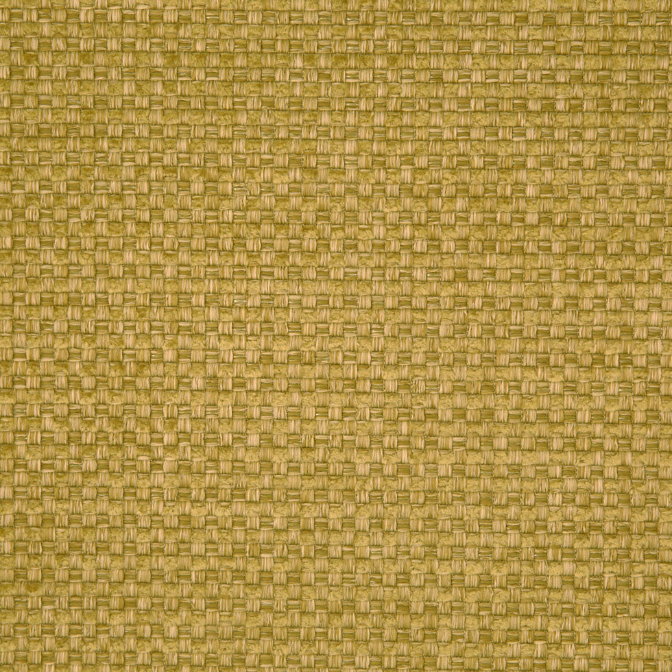 Citron Novelty Basketweave Upholstery Fabric - Detail
