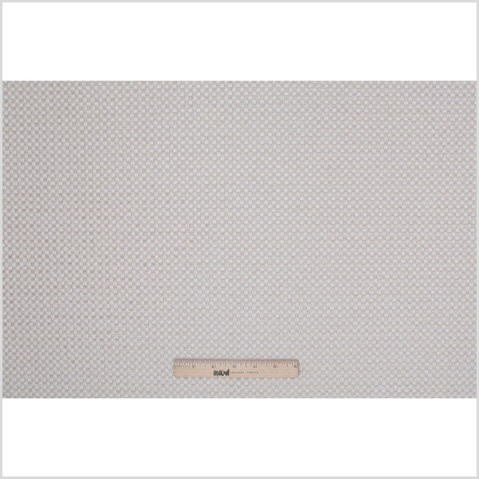 Cream Novelty Basketweave Upholstery Fabric - Full