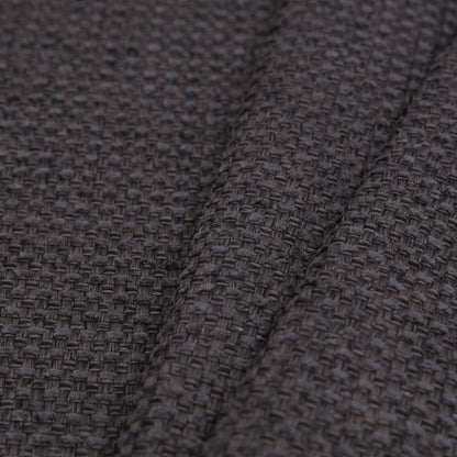 Dark Gray Novelty Basketweave Upholstery Fabric Folded