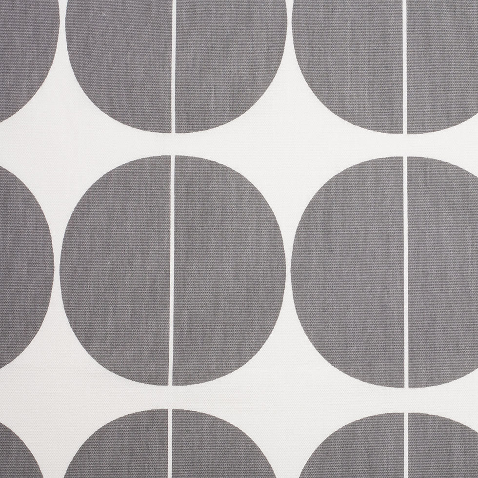 Swedish Gray/White Woven Cotton Print