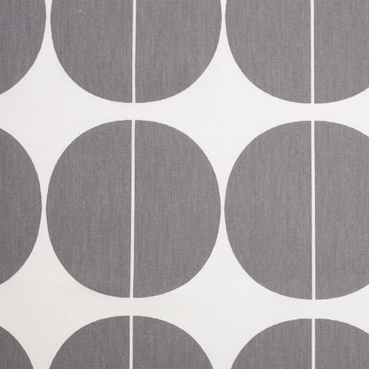 Swedish Gray/White Woven Cotton Print