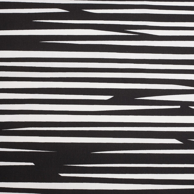 Swedish Black/White Striped Woven Cotton Print