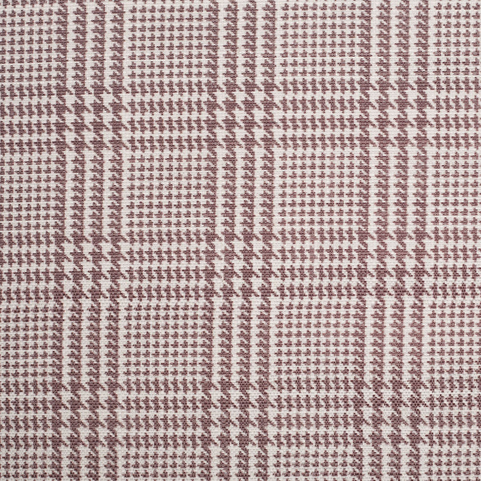 Spanish Mocha Houndstooth Poly-Cotton Woven
