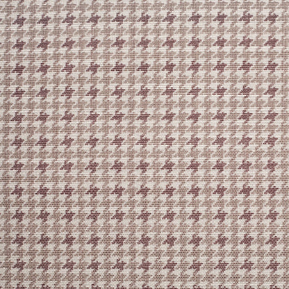 Spanish Brown Houndstooth Poly-Cotton Woven