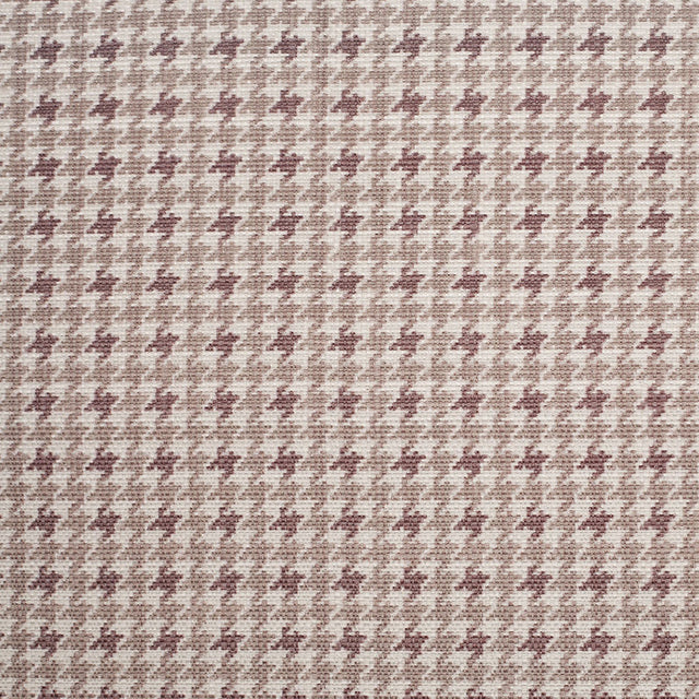 Spanish Brown Houndstooth Poly-Cotton Woven