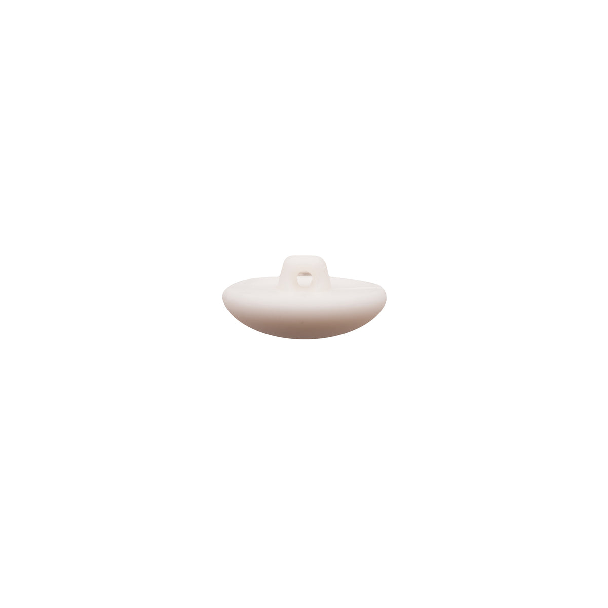 Italian White Nylon Shank Back Button - 24L/15mm - Detail