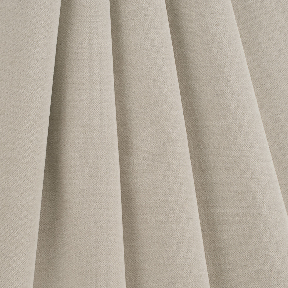 Cream Polyester Blended Chenille Folded