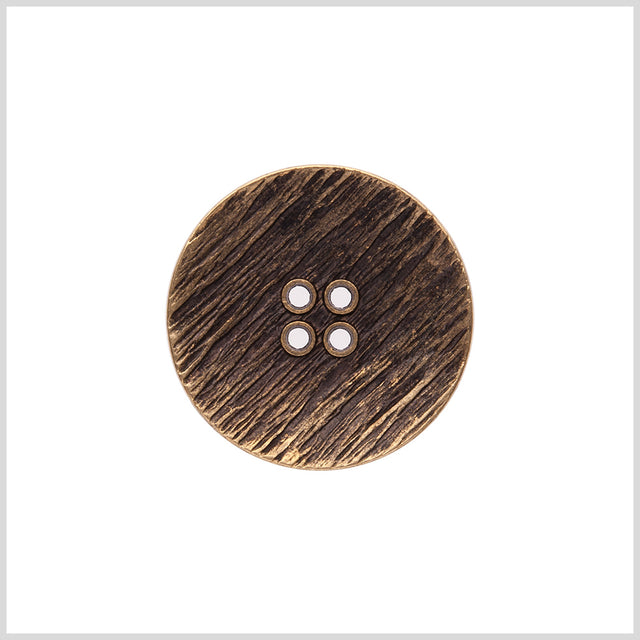 Italian Gold Zamac Embossed Button - 48L/30.5mm