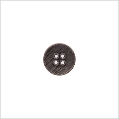 Italian Silver Zamac Embossed Button - 24L/15mm