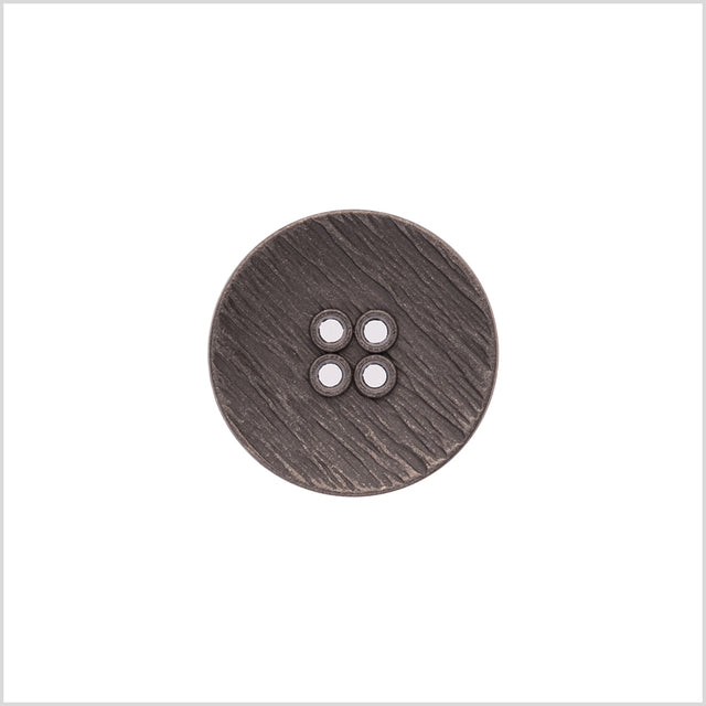 Italian Silver Zamac Embossed Button - 36L/23mm