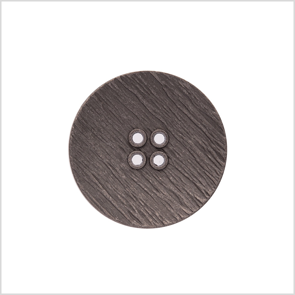 Italian Silver Zamac Embossed Button - 48L/30.5mm
