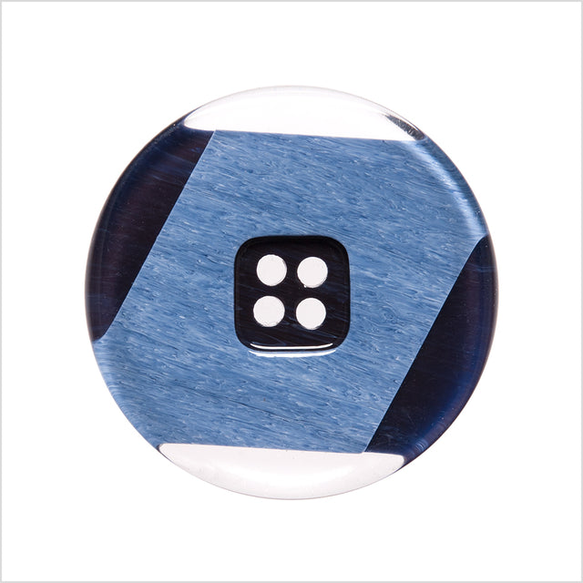 Italian Navy Semi-Clear Plastic Button - 44L/28mm