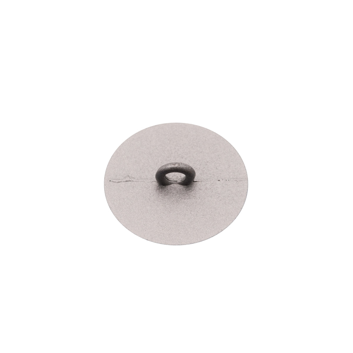Italian Silver Zamac Shank Back Button - 36L/23mm Detail