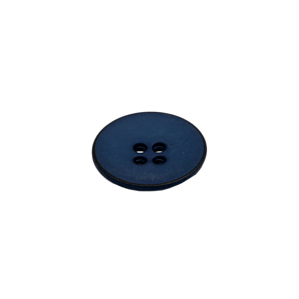Italian Navy 4-Hole Plastic Button - 24L/15mm Folded