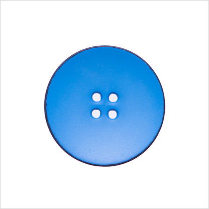 Italian Blue 4-Hole Plastic Button - 36L/23mm