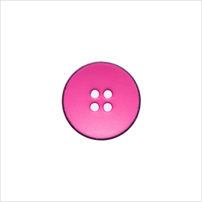 Italian Pink 4-Hole Plastic Button - 24L/15mm