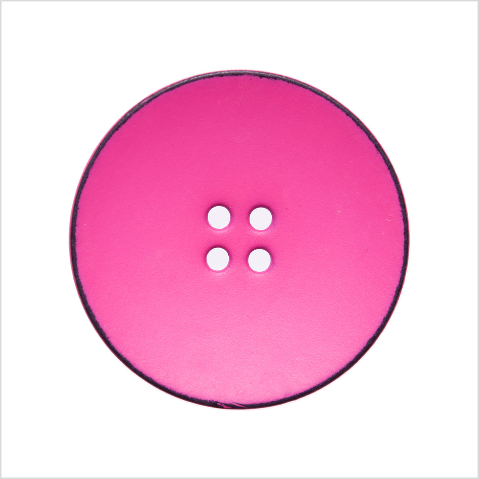 Italian Pink 4-Hole Plastic Button - 44L/28mm