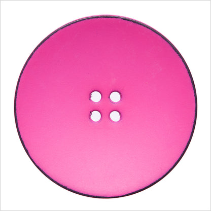 Italian Pink 4-Hole Plastic Button - 54L/34mm