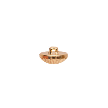 Italian Gold Textured Shank Back Button - 24L/15mm - Detail