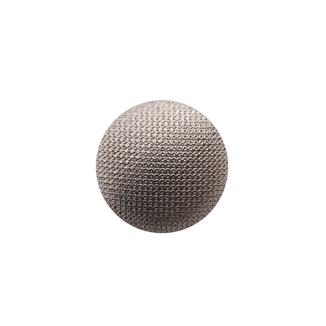 Italian Silver Textured Shank Back Button - 36L/23mm