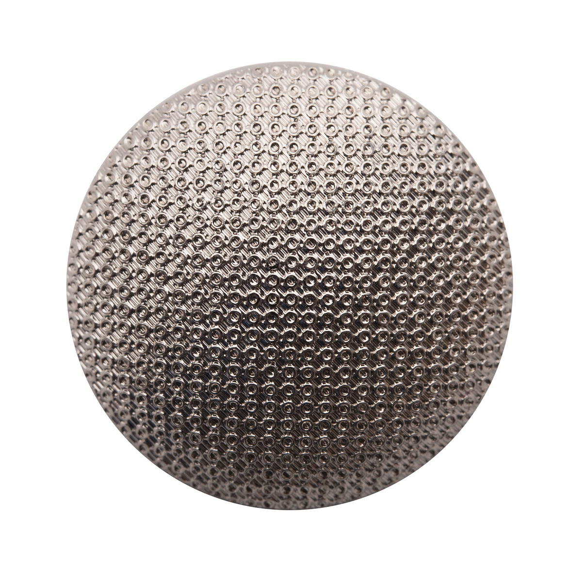Italian Silver Textured Shank Back Button - 44L/28mm