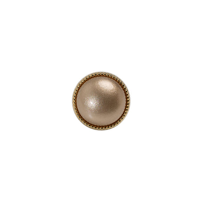 Italian Brown/Gold Shank Back Button - 18L/11.5mm
