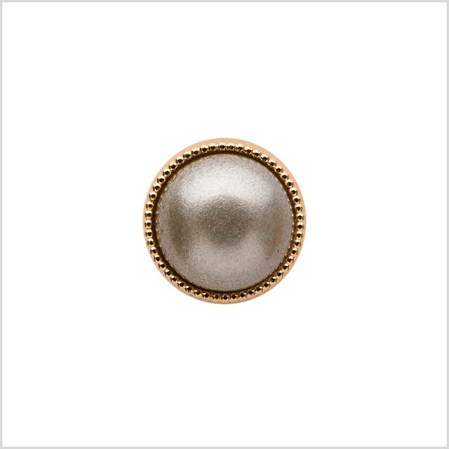 Italian Silver/Gold Shank Back Button - 20l/12mm