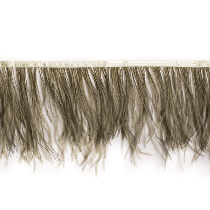 6 Single Ply Sage Green Ostrich Fringe