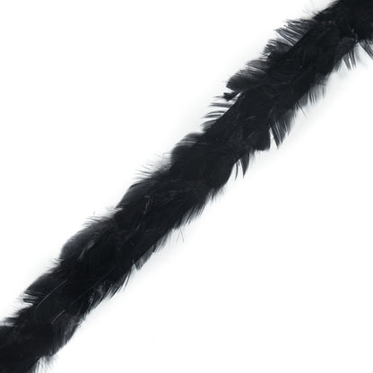 Black Hen Feather Trimming - 1