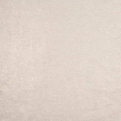 Short Pile Ivory Metallic Polyester Blended Velvet