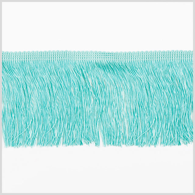 4 European Tiffany Blue Chainette Fringe Trim