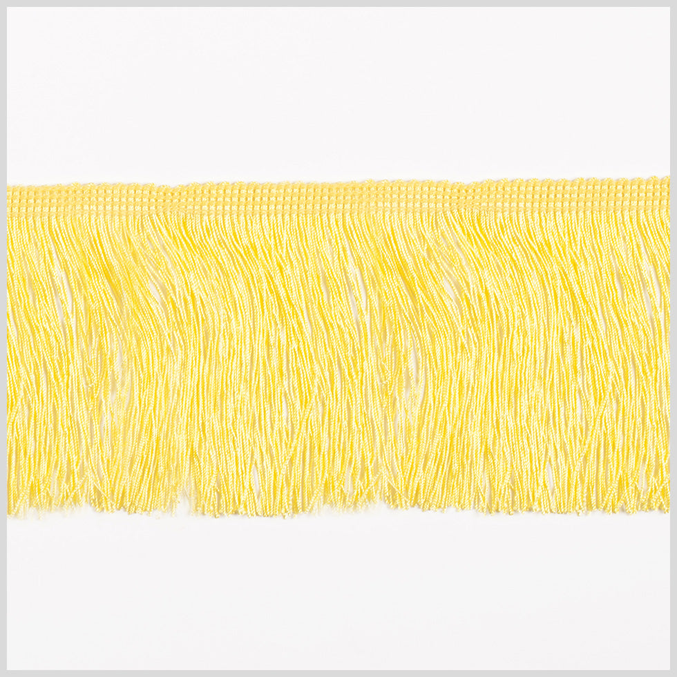 4" European Yellow Chainette Fringe Trim