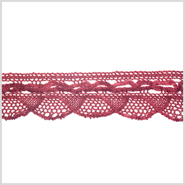 1.5" European Red Crochet Trim