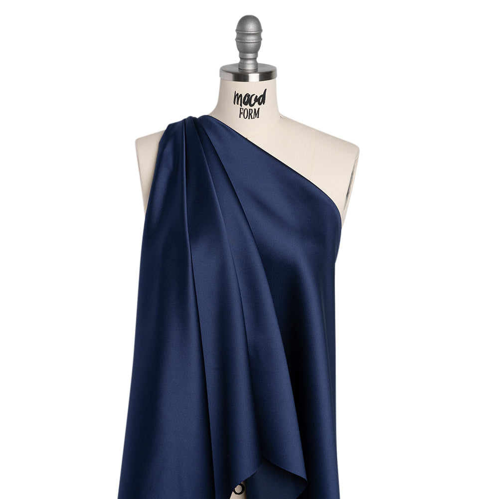 Polyester Satin - Storm Navy - Reverie Collection - Drape