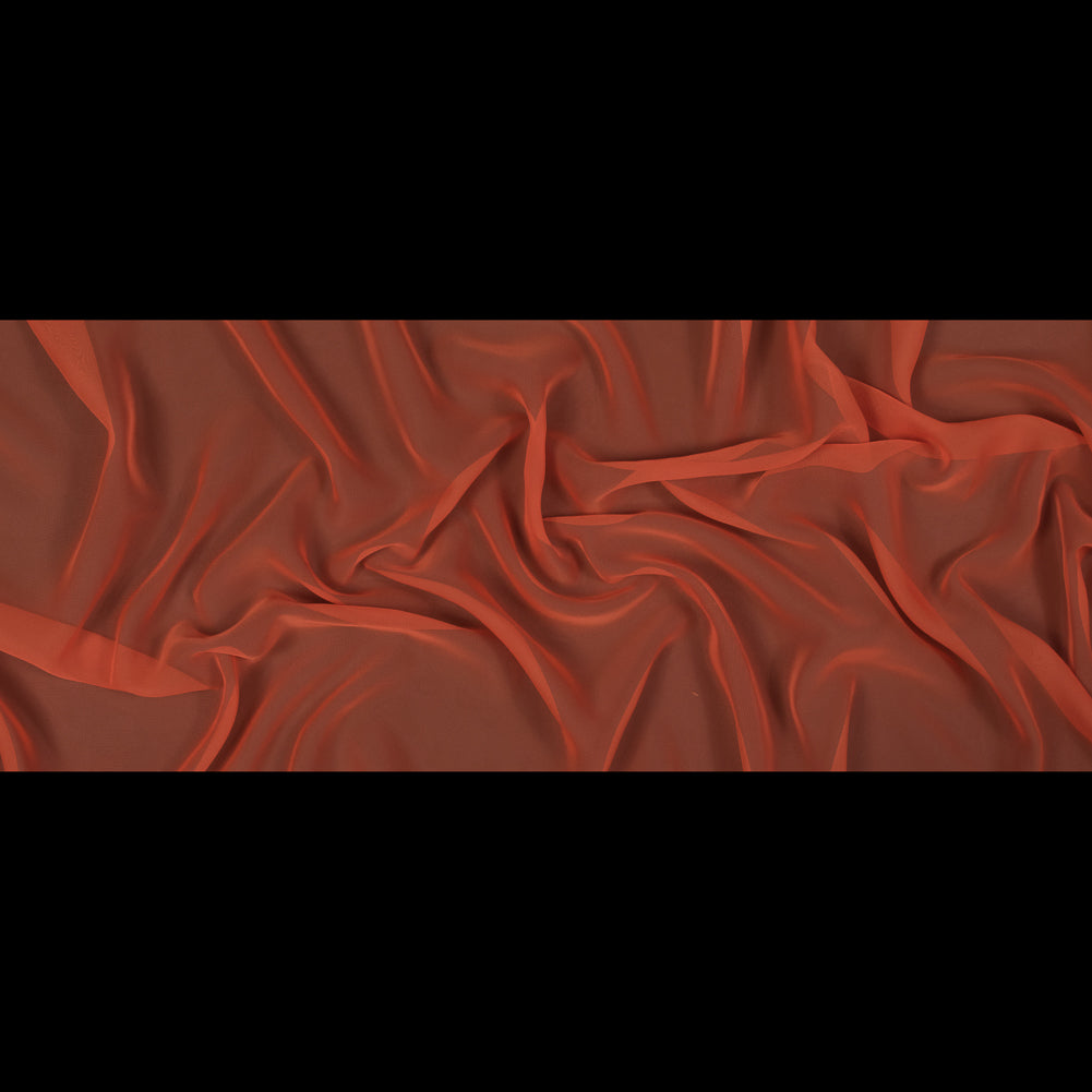 Polyester Chiffon - Tiger Lily - Regina Collection Folded