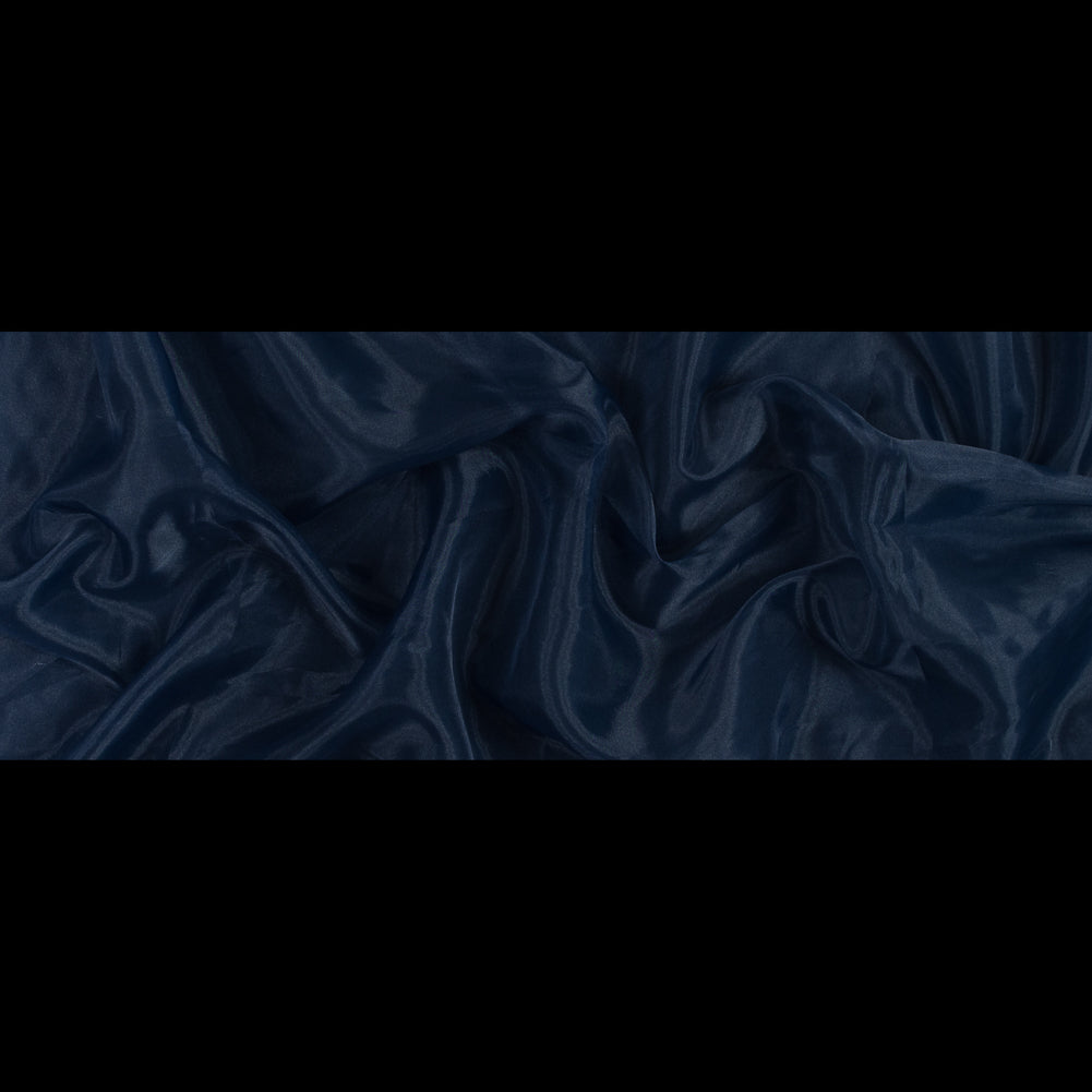 2-Ply Polyester Organza - Navy - Zelda Collection Folded