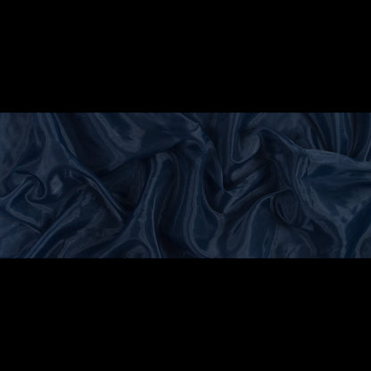 2-Ply Polyester Organza - Navy - Zelda Collection Folded