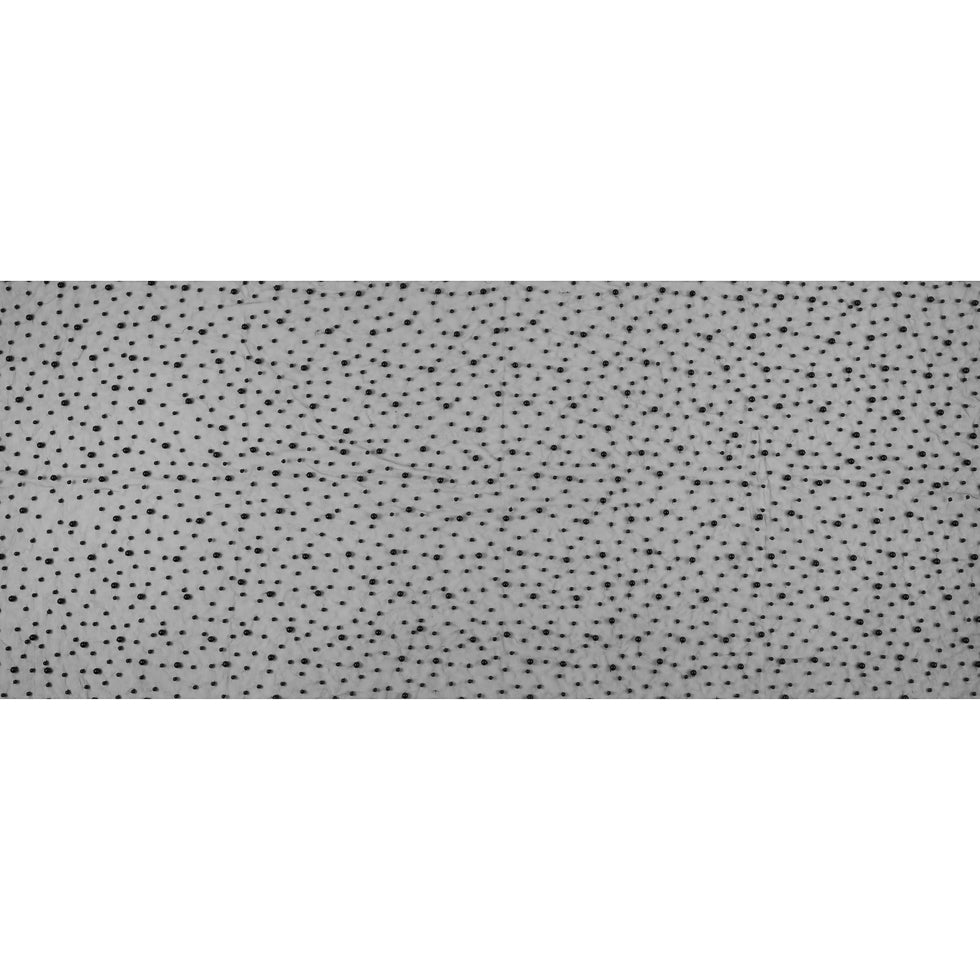 Mesh Lace with Pearl Beads - Black Folded