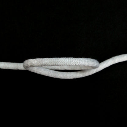 Italian Light Gray Wool Drawstring Trimming - 0.25" Detail
