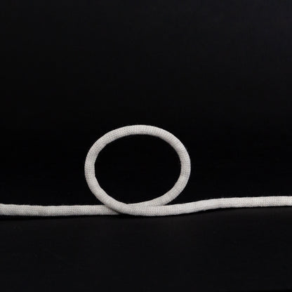 Italian Light Gray Wool Drawstring Trimming - 0.25"