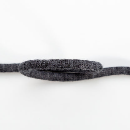 Italian Black Wool Drawstring Trimming - 0.25" Detail