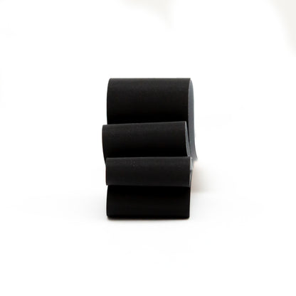 Italian Black Reflective Ribbon - 0.875" Detail