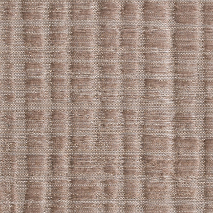 Beige Textured Grid Blended Linen Woven Detail
