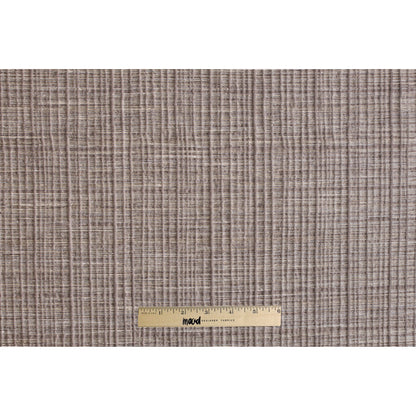 Light Gray Textured Grid Blended Linen Woven - Full
