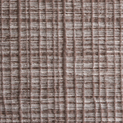 Mocha Textured Grid Blended Linen Woven