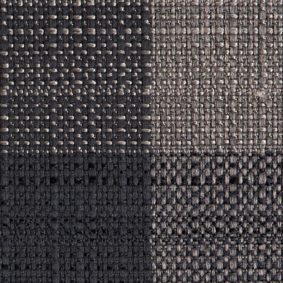 Dark Gray Buffalo Checks Blended Woven - Detail